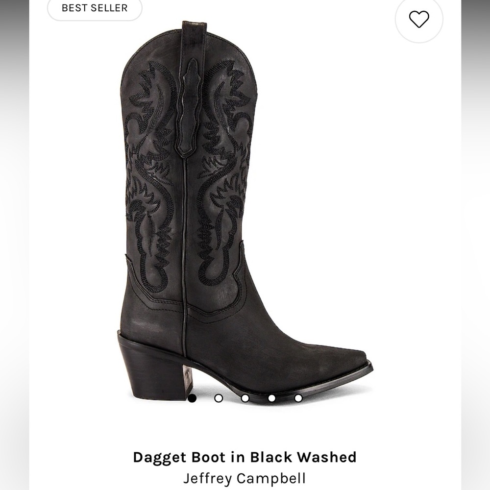 Jeffrey Campbell Dagget Boot in Black Washed